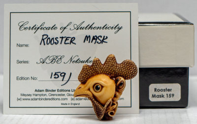 Rooster Mask - Netsuke Series