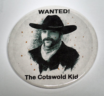 Wanted! The Cotwold Kid pinback