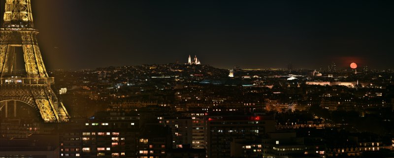Panorama depuis le 15me arrondissement Paris
