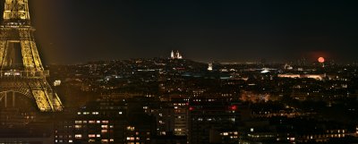 Panorama depuis le 15ème arrondissement Paris