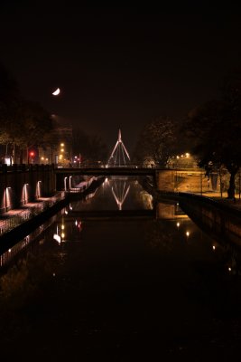 Pont de la Fonderie depuis la gare de Mulhouse