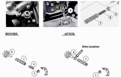 Beta 250 300 Power Valve Shim Spacer