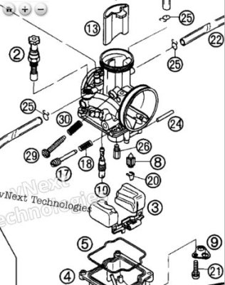 Helpful Tips Keihin PWK and FCR Instructions, Exploded Views, and Parts -Picture Gallery