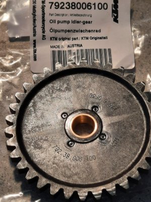 Updated KTM 350 Idler Gear Part No 792 38 006 100 **Was 000**