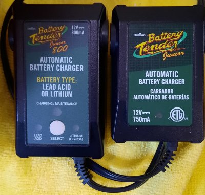 Battery Tender Jr and lead acid or lithium