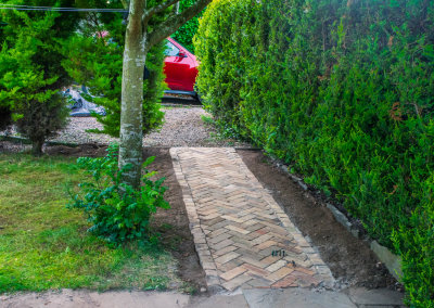 Nearly finished path