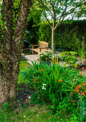 In the garden