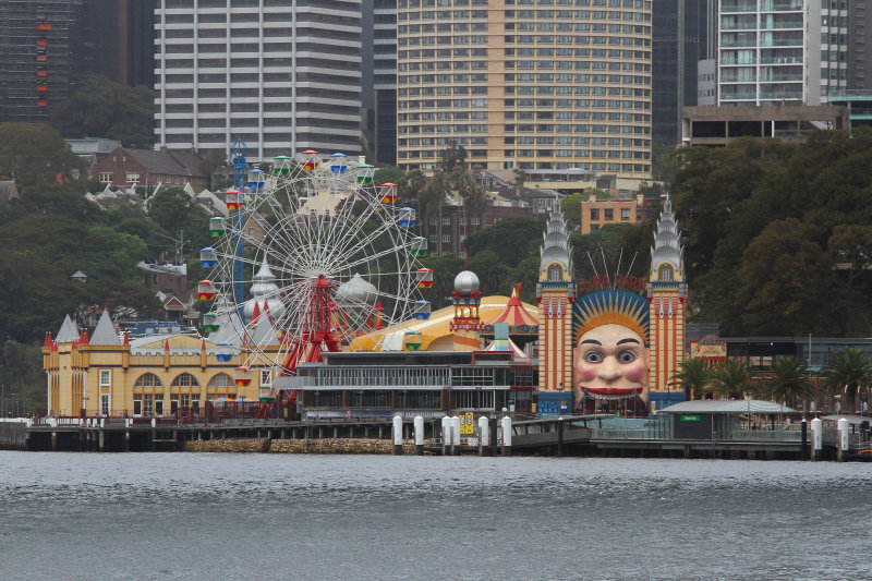 Luna Park Sydney from the ferry