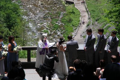 Wedding closeup (pics are from above, at overlook)
