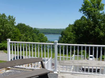 My first real view of Lake Cayuga (where we ate lunch)