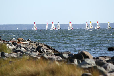 There was a regatta at Point Lookout.  Was told later the boats were likely from St. Mary's College.