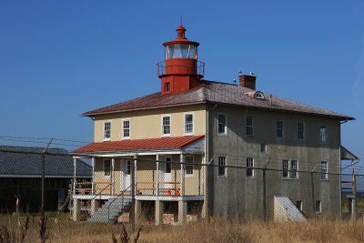 The cute (not ugly) Point Lookout Lighthouse on its best side considering existing light