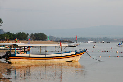 Beach, boat, lights