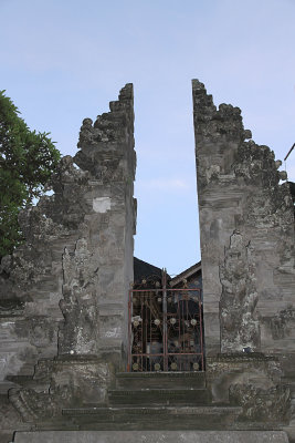 Split gate is typical at Balinese temples
