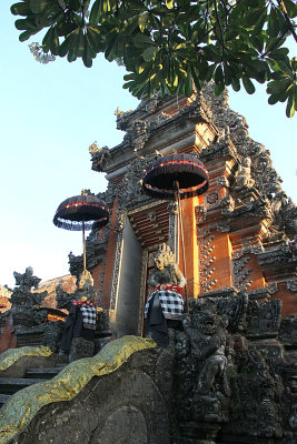 Saraswati is a water temple in the center of Ubud next to Starbucks