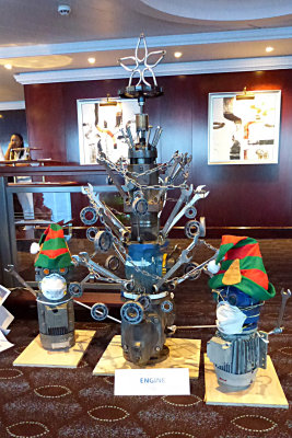 On Dec. 24 Regatta held a contest with departments competing with Christmas trees they'd made.  Engineers won. 