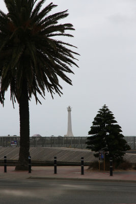 St Kilda Pier lighthouse. Wind started blowing the sand out to where I was standing - wow!