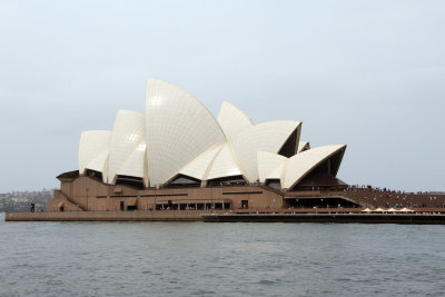 Opera House. I brightened the picture a little. I don't do much photoshopping, but couldn't stand this picture as taken. 