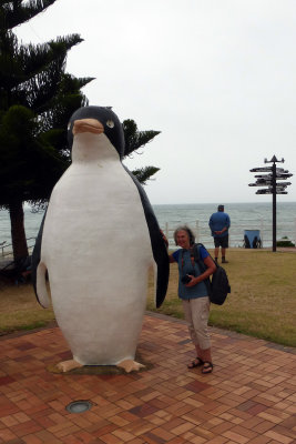 Ruth & the big penguin in Penguin