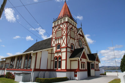 Got to this beautiful Maori church before it was locked up for day.