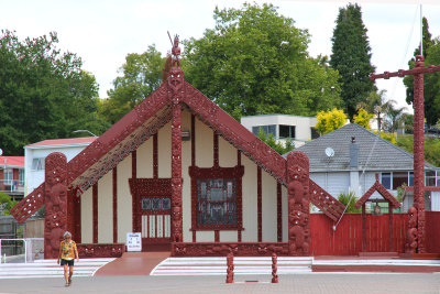The Maori community marae meeting house was near St. Andrews.