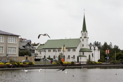 Lutheran Church at Tjornin Pond