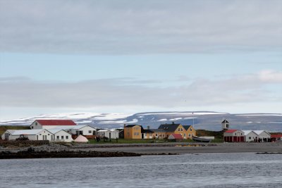 Vigur Island from pier