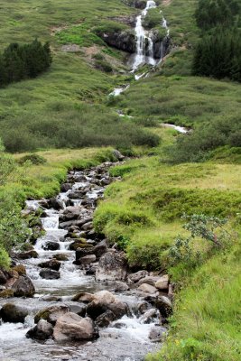Drank water from this local waterfall stream