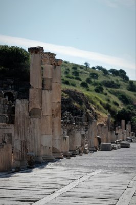 Ephesus columns along main street