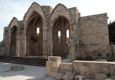 Inside Virgin Mary gate were ruins of cathedral of Virgin Mary of Burgos 