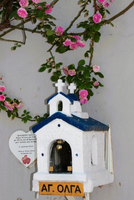 Many residents had a tiny church displayed on the walls of their home. 