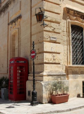 UK phone booth in Mdina