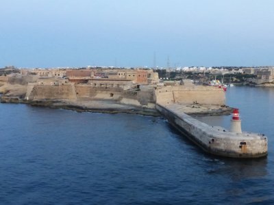 Ricasoli guards one side of the harbor