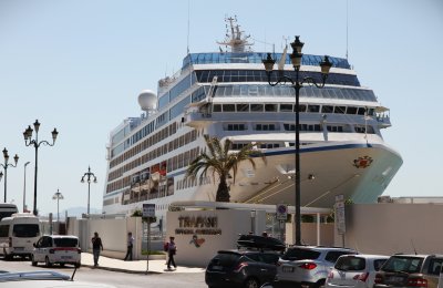 Sirena in port outside terminal