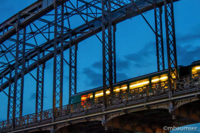 Train On A Bridge Over The Seine 150515