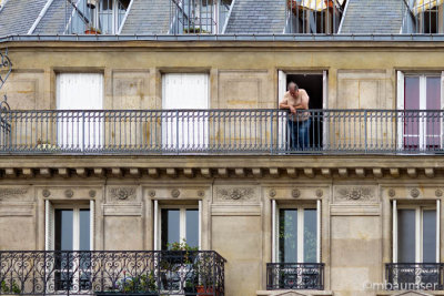 Man on Balcony Latin Quarter 150835