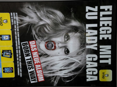 Bilboard in Berlin (promoting Lady Gaga's new album