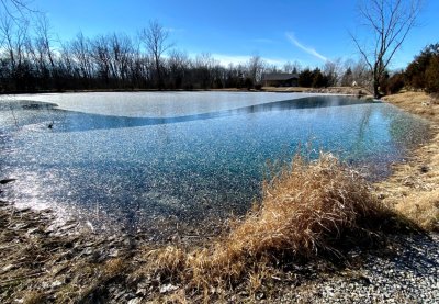 Ice on our pond