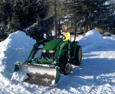 Cleaning up the driveway