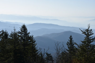 Morning View from Clingmans Dome - Smoky Mountain National Park