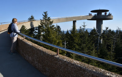 Clingmans Dome viewing platform (built in 1959) 6400' elevation