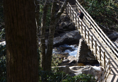 Start of the Chimney Tops trail
