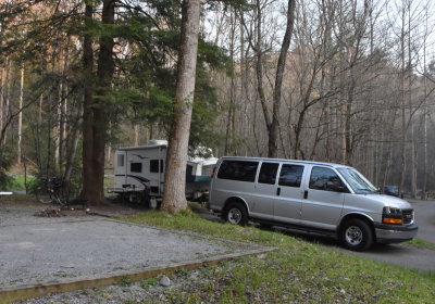 Our Campsite in Smoky Mountains (Elkmont Campground)