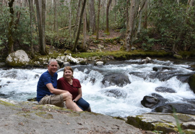 Definitely didn't cross the river, just getting ready for this photo