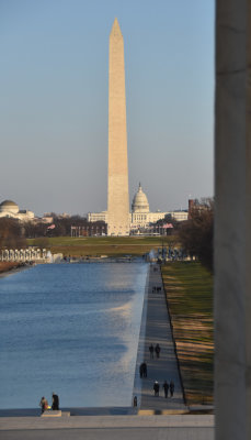 View of the National Mall from the Lincoln Memorial