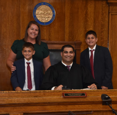 Our son-in-law was sworn in as a Common Pleas Judge today 07-29-2022