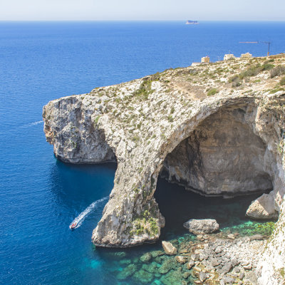 Top View on the Blue Grotto