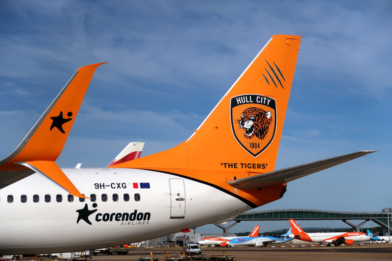 Hull City livery at LGW