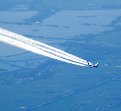 LH 744 over AMS