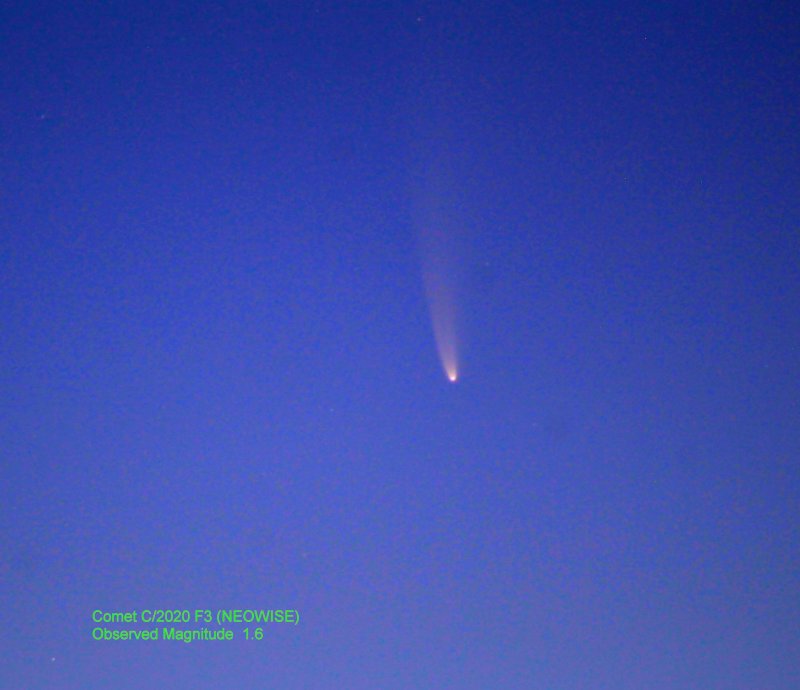 Comet C-2020 F3 (NEOWISE) Observed Magnitude 1.6.JPG